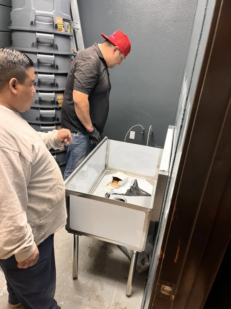 Commercial plumbing and sink installation in Avondale